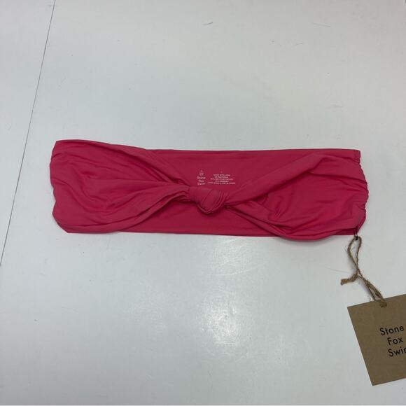 Stone Fox Swim Lele Bikini Top Sunset Pink - Picture 2 of 10